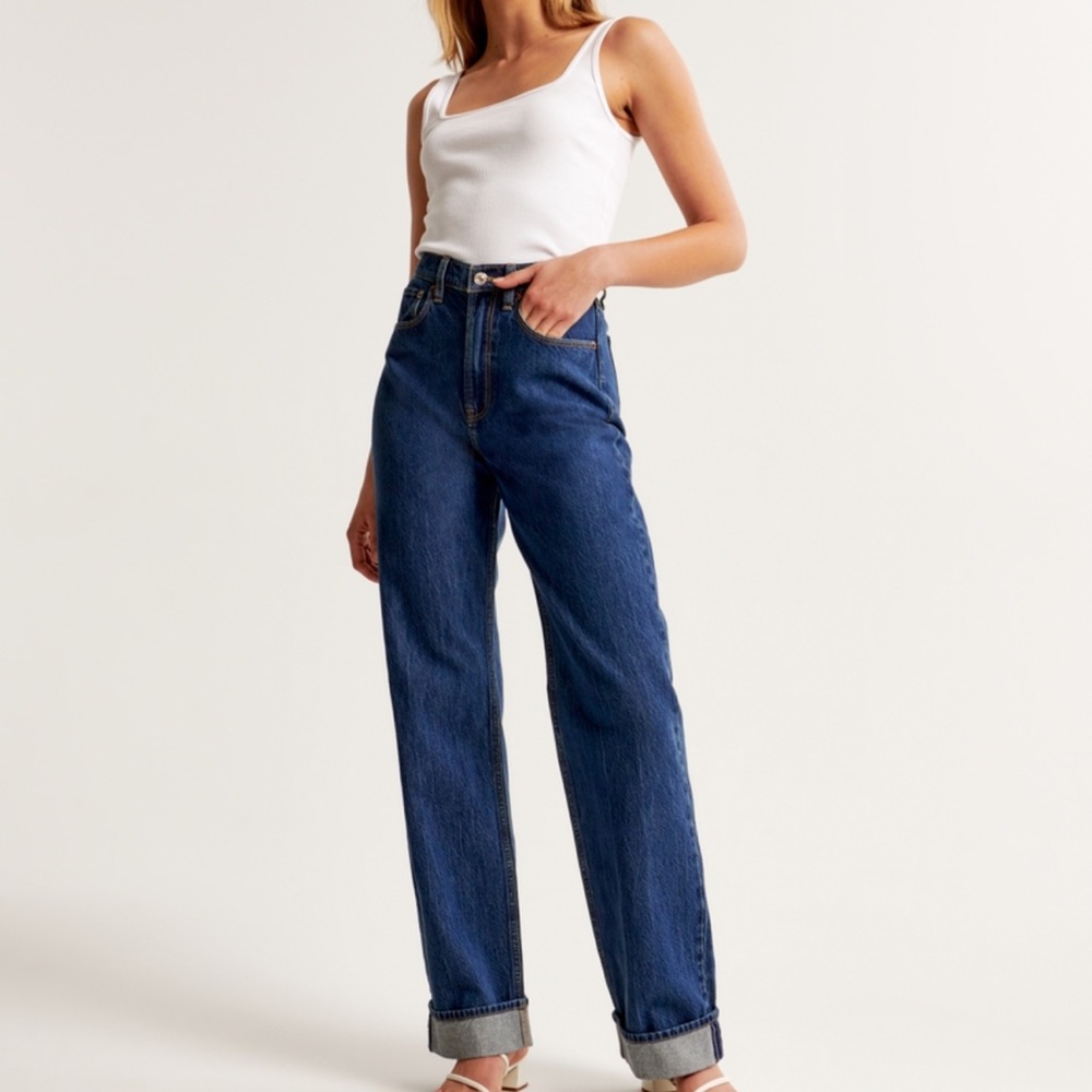 Abercrombie & Fitch High Rise Blue Jeans